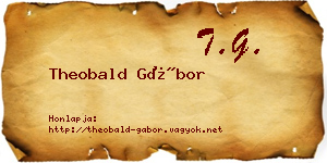 Theobald Gábor névjegykártya